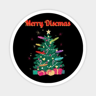 Christmas - Merry Discmas, Disc Golf Christmas,Family Matching T-shirt, Pjama Magnet